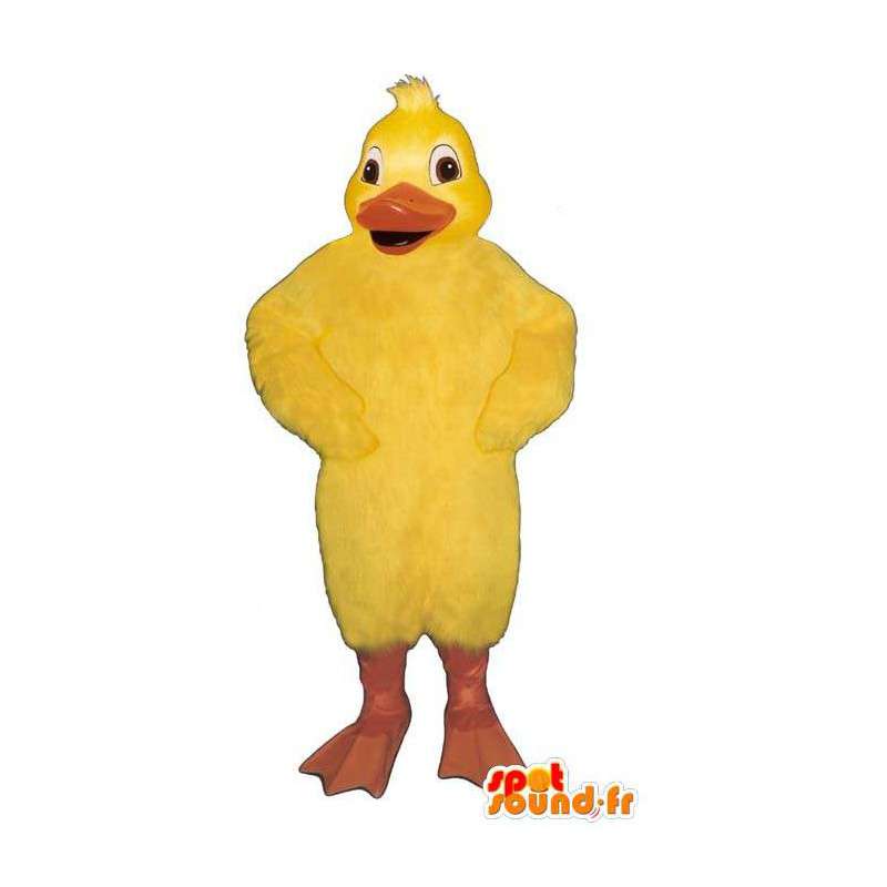 Giant geel kuiken mascotte. eend Costume - MASFR007312 - Mascot eenden