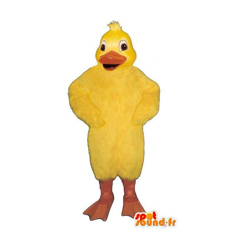 Giant gul kylling maskot. Duck Costume - MASFR007312 - Mascot ender