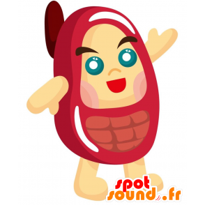 Red mobile phone mascot. GSM mascot - MASFR028852 - 2D / 3D mascots