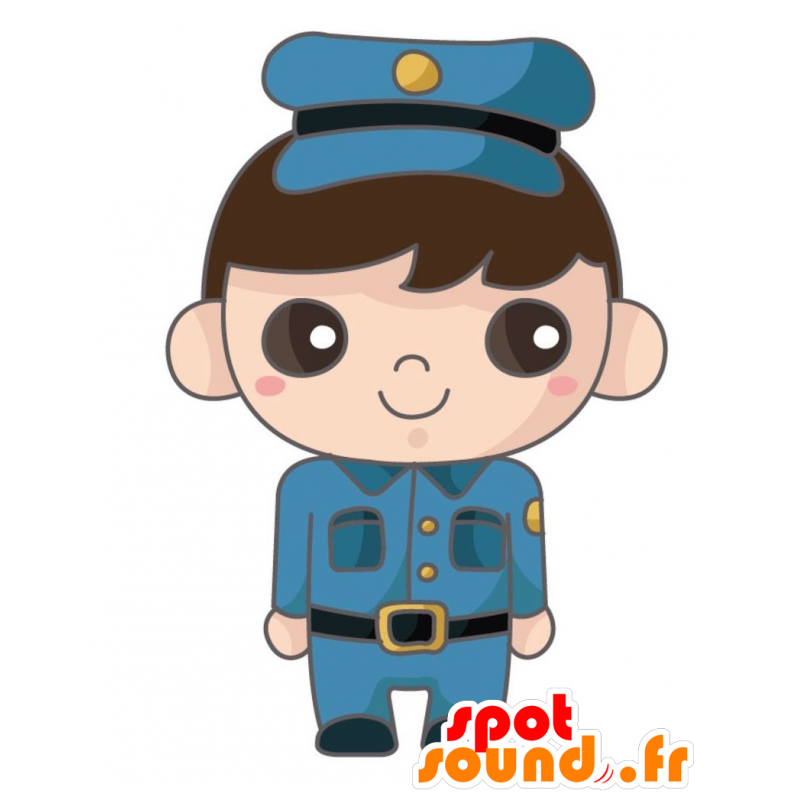 Mascota de policía. uniforme de policía en Mascot - MASFR028860 - Mascotte 2D / 3D