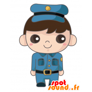 Mascote polícia. uniforme da polícia em Mascot - MASFR028860 - 2D / 3D mascotes