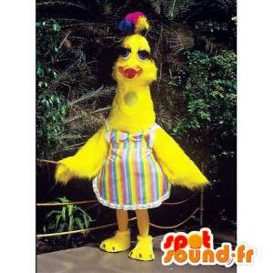 Mascot keltainen lintu, ankka alkuperäinen - MASFR007314 - maskotti lintuja
