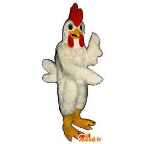 Mascota Gallo blanco, gigante - MASFR007316 - Mascota de gallinas pollo gallo