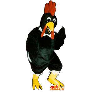 Mascotte de coq noir. Déguisement de coq - MASFR007317 - Mascotte de Poules - Coqs - Poulets