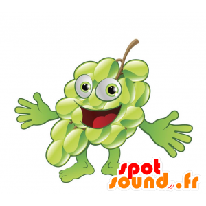 Maskot bundt med hvide druer. Frugt maskot - Spotsound maskot