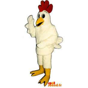 Mascote galinha branca. terno de frango - MASFR007322 - Mascotes animais