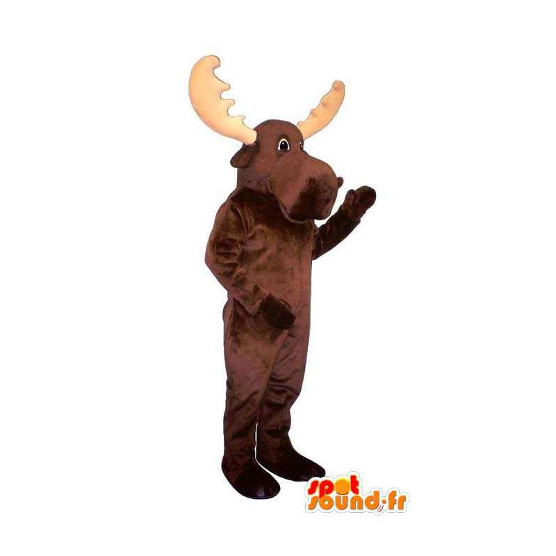 Mascot brown momentum. Reindeer Costume - MASFR007324 - Mascots stag and DOE