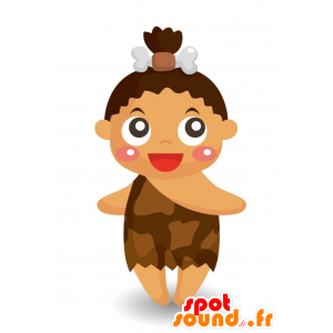 Mascot Cro-Magnon forhistorisk jente - MASFR028913 - 2D / 3D Mascots