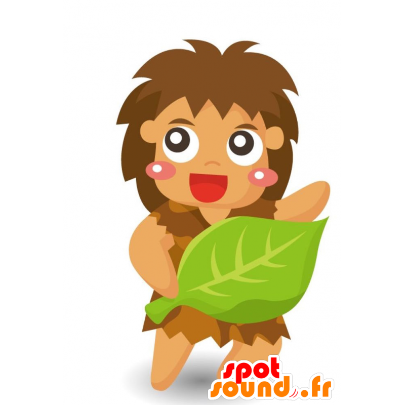 Mascotte di Cro-Magnon, una grotta donna - MASFR028915 - Mascotte 2D / 3D