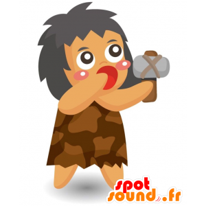 Mascotte de Cro-Magnon, de femme préhistorique - MASFR028919 - Mascottes 2D/3D