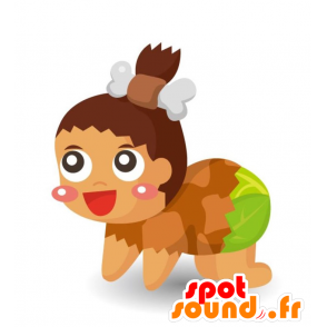 Cro-Magnon babymaskot. Cave Baby Costume - 2D / 3D maskotar - MASFR028921 - SpotSound.fr