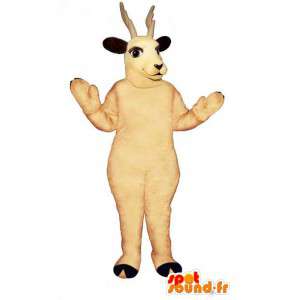 Mascotte de renne blanche. Costume de renne - MASFR007326 - Mascottes Cerf et Biche