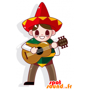 Mascotte de garçon mexicain...