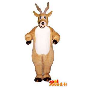 Deer beige suit. Costumes  - MASFR007329 - Mascots stag and DOE