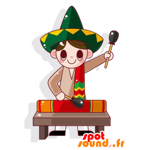 Mexicaanse Jongen Mascot...