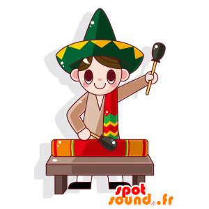 Mexicana túnica Boy Mascot...