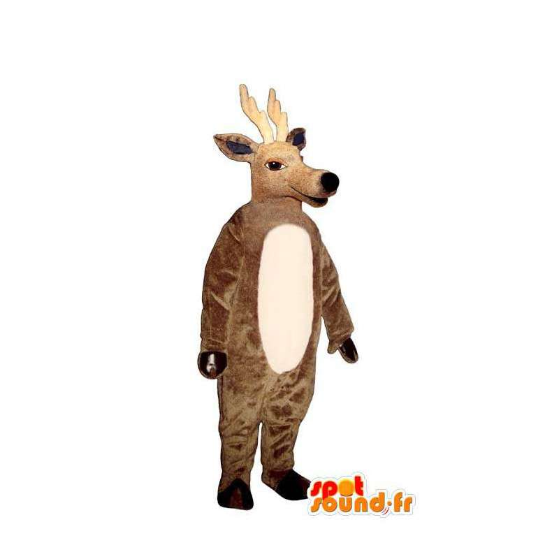 Mascot brown deer. Deer costume - MASFR007330 - Mascots stag and DOE