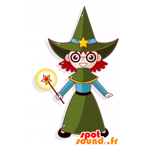 Mascot goochelaar. Witch...