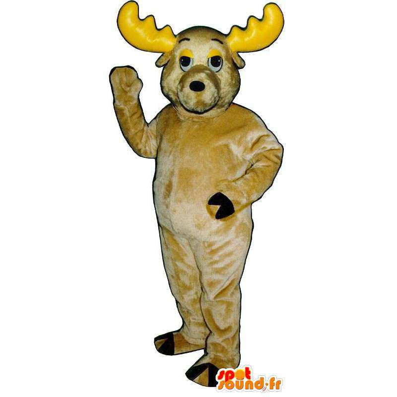 Gul elg kostume. Elk kostume - Spotsound maskot kostume