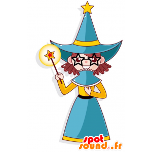 Maskot kouzelník. Witch Maskot