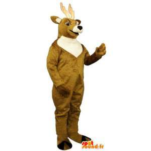 Brązowy i biały jeleń Mascot - MASFR007334 - Stag and Doe Maskotki