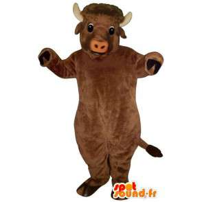 Ruskea buffalo maskotti. Buffalo Costume - Härkä maskotti - MASFR007335 - SpotSound.fr