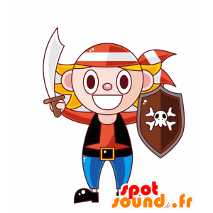 Pirate Mascot, wesoły i miły