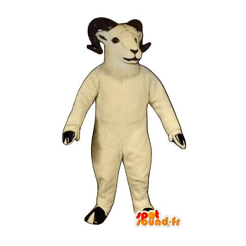 Mascot carnero blanco. Ram vestuario - MASFR007338 - Mascota de toro