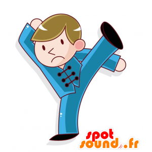 Mascot judoka, gekleed in...