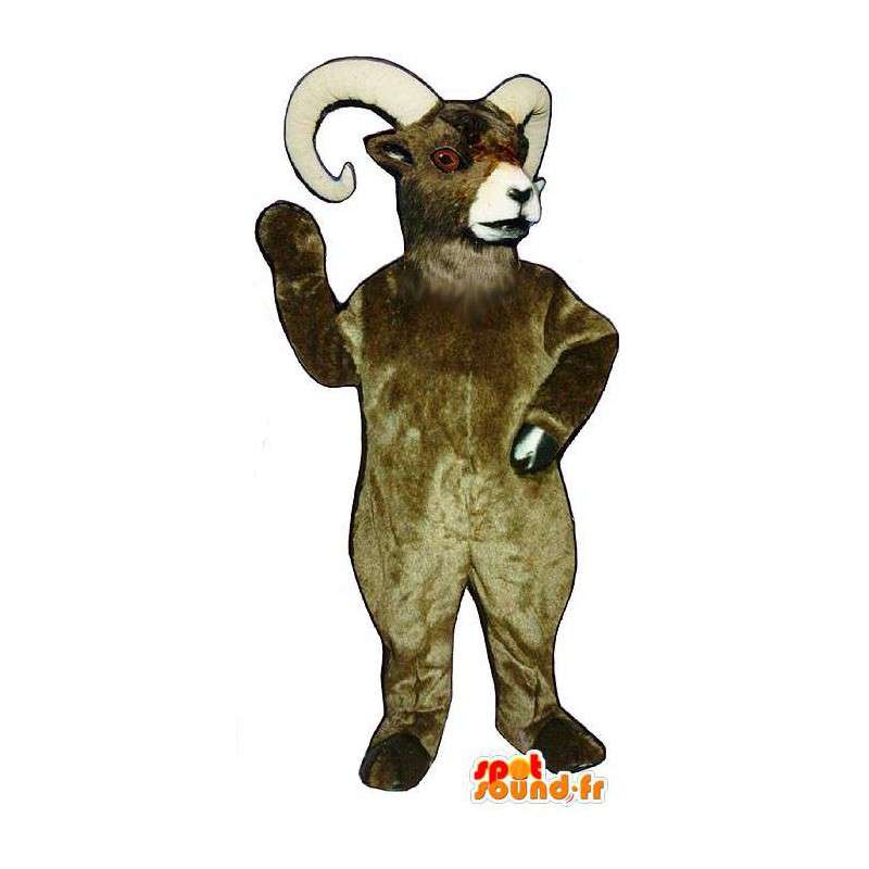 Brun ram maskot - MASFR007340 - Mascot Bull