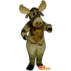 Mascotte d'élan marron - MASFR007341 - Mascottes Cerf et Biche