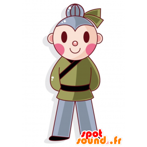 Mascotte d'homme chinois. Mascotte de Chinoise - MASFR028997 - Mascottes 2D/3D