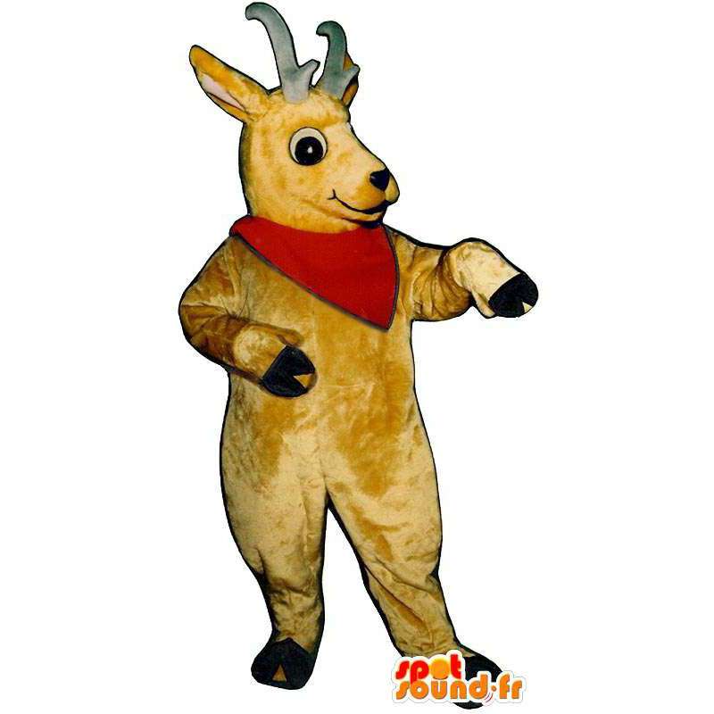 Geel geit mascotte. Costume geit - MASFR007347 - Mascottes en geiten Geiten