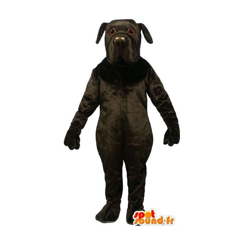 Maskotti suuri musta koira - MASFR007354 - koira Maskotteja