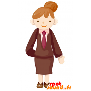 Mascot hostess. Mascot elegant woman - MASFR029069 - 2D / 3D mascots