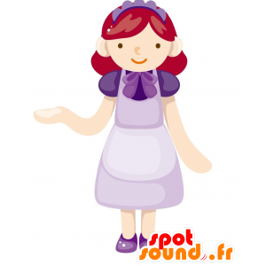 Mascotte de femme de ménage. Mascotte de femme de chambre - MASFR029070 - Mascottes 2D/3D