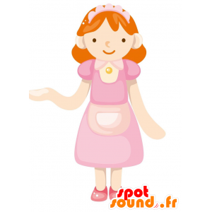 Maid mascotte, schoonmaakdienst - MASFR029073 - 2D / 3D Mascottes