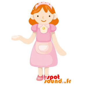 Maid mascot, maid - MASFR029073 - 2D / 3D mascots