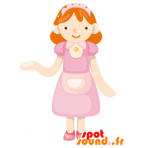 Maid mascotte, schoonmaakdienst - MASFR029073 - 2D / 3D Mascottes