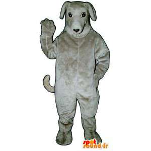 灰色の犬のコスチューム、大-MASFR007358-犬のマスコット