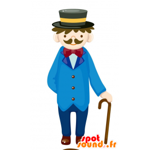 Elegant periode mand maskot. Butler maskot - Spotsound maskot