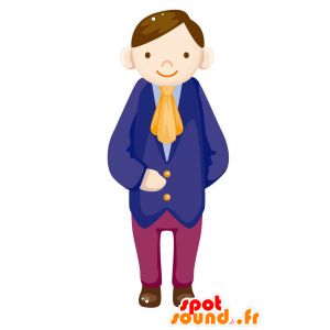 Mascot elegant period man. butler mascot - MASFR029092 - 2D / 3D mascots