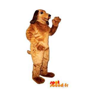 Brun hundemaskot. Hundedragt - Spotsound maskot kostume