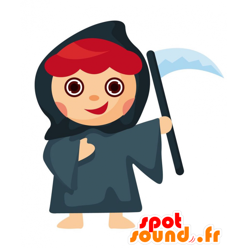 Mascotte bambino travestito da shinigami - MASFR029112 - Mascotte 2D / 3D