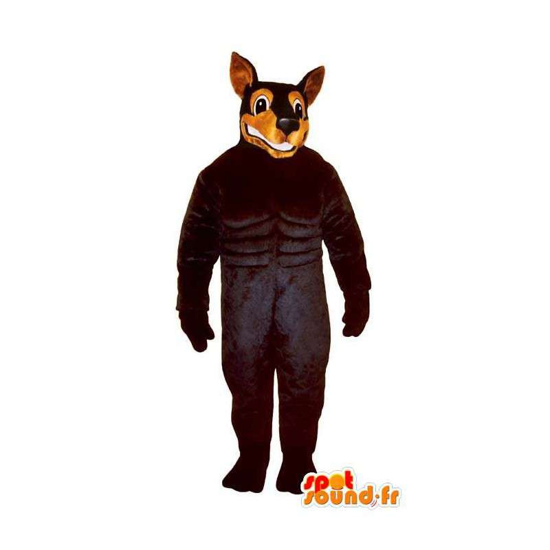 Rottweiler maskot. Hundedragt - Spotsound maskot kostume