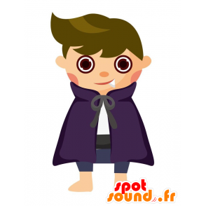 Mascotte d'enfant déguisé en vampire. Mascotte de vampire - MASFR029118 - Mascottes 2D/3D