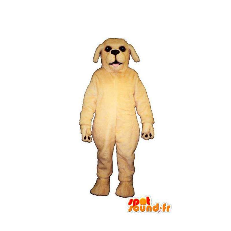 Hvit hund maskot - MASFR007366 - Dog Maskoter