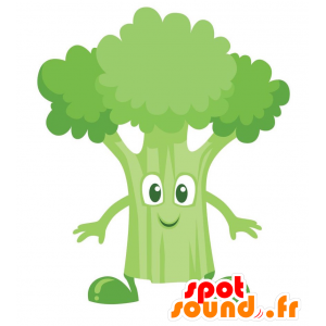 Grön broccoli maskot, jätte och aptitretande - Spotsound maskot