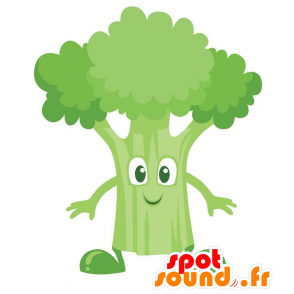Grün Brokkoli Maskottchen, Riese und appetitlich - MASFR029141 - 2D / 3D Maskottchen