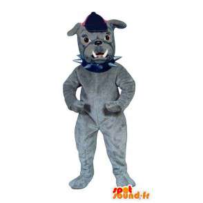 Gray bulldog maskot. Costume bulldog - Hundemaskoter - MASFR007370 - SpotSound.fr